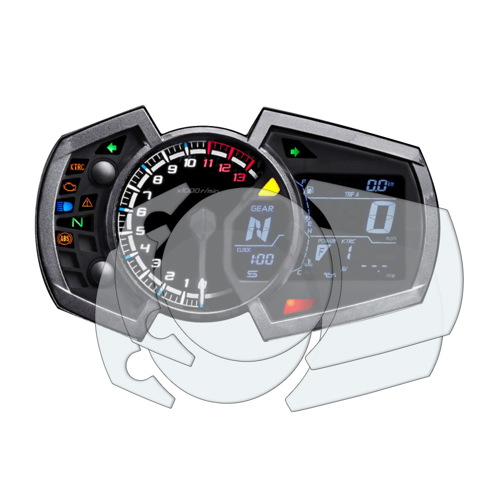 2 x Kawasaki Ninja 250 400 650 2017 Dashboard Screen Protectors Ultra Clear