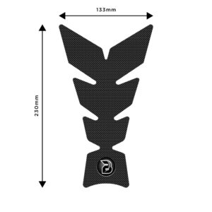 BLOQ Centre Tank Pad – Design 1 – Premium Black