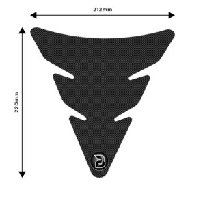 BLOQ Centre Tank Pad – Design 6 – Premium Black
