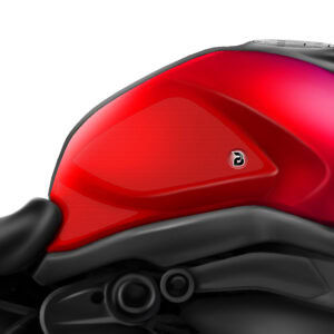 BLOQ Ducati MONSTER 797/821/1200 (2014-2020) Motorcycle Tank Grips PREMIUM – CLEAR