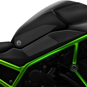 BLOQ Kawasaki Z H2 (2020-) Motorcycle Tank Grips PREMIUM – CLEAR
