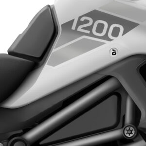 BLOQ Triumph TIGER 1200 RALLY PRO (2022-) Motorcycle Tank Grips PREMIUM – CLEAR