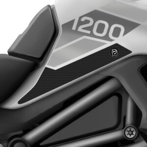 BLOQ Triumph TIGER 1200 RALLY PRO (2022-) Motorcycle Tank Grips PREMIUM – BLACK