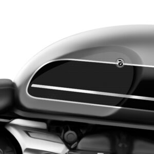 BLOQ Triumph SPEED TWIN (2019-) / SPEED TWIN 900 / 1200 (2023-) Motorcycle Tank Grips PREMIUM – CLEAR