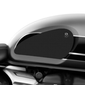 BLOQ Triumph SPEED TWIN (2019-) / SPEED TWIN 900 / 1200 (2023-) Motorcycle Tank Grips PREMIUM – BLACK