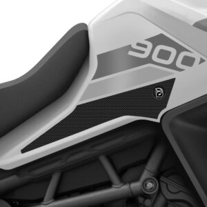 BLOQ Triumph TIGER 900 RALLY (2020-) Motorcycle Tank Grips PREMIUM – BLACK