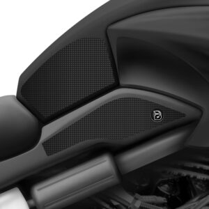 BLOQ KAWASAKI VERSYS 650 (2015-2021) Motorcycle Tank Grips Tacky Grip – Black