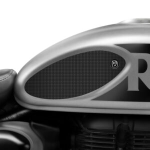 BLOQ ROYAL ENFIELD HUNTER 350 (2022-) Motorcycle Tank Grips Tacky Grip – Black