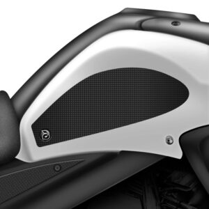 BLOQ SUZUKI V-STROM 650 (2011-2016) Motorcycle Tank Grips Tacky Grip – Black